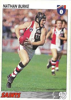 1993 Select AFL #28 Nathan Burke Front